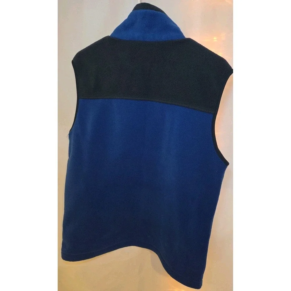 Columbia Vest Youth XL 18-20‎ Blue Fleece Jacket Full Zip Mock Polyester Boy Kid